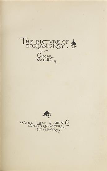 WILDE, OSCAR. The Picture of Dorian Gray.